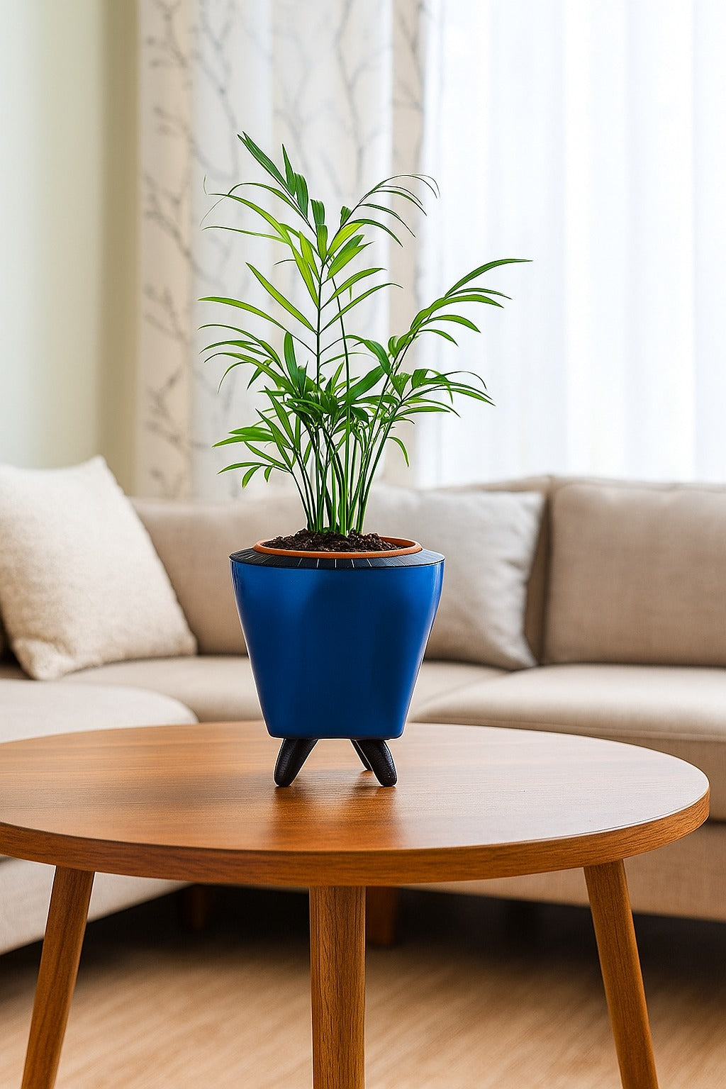 Troof Areca   Palm   Air   Purifier   Live   Plant   with   Self-Watering   Decorative   Pot