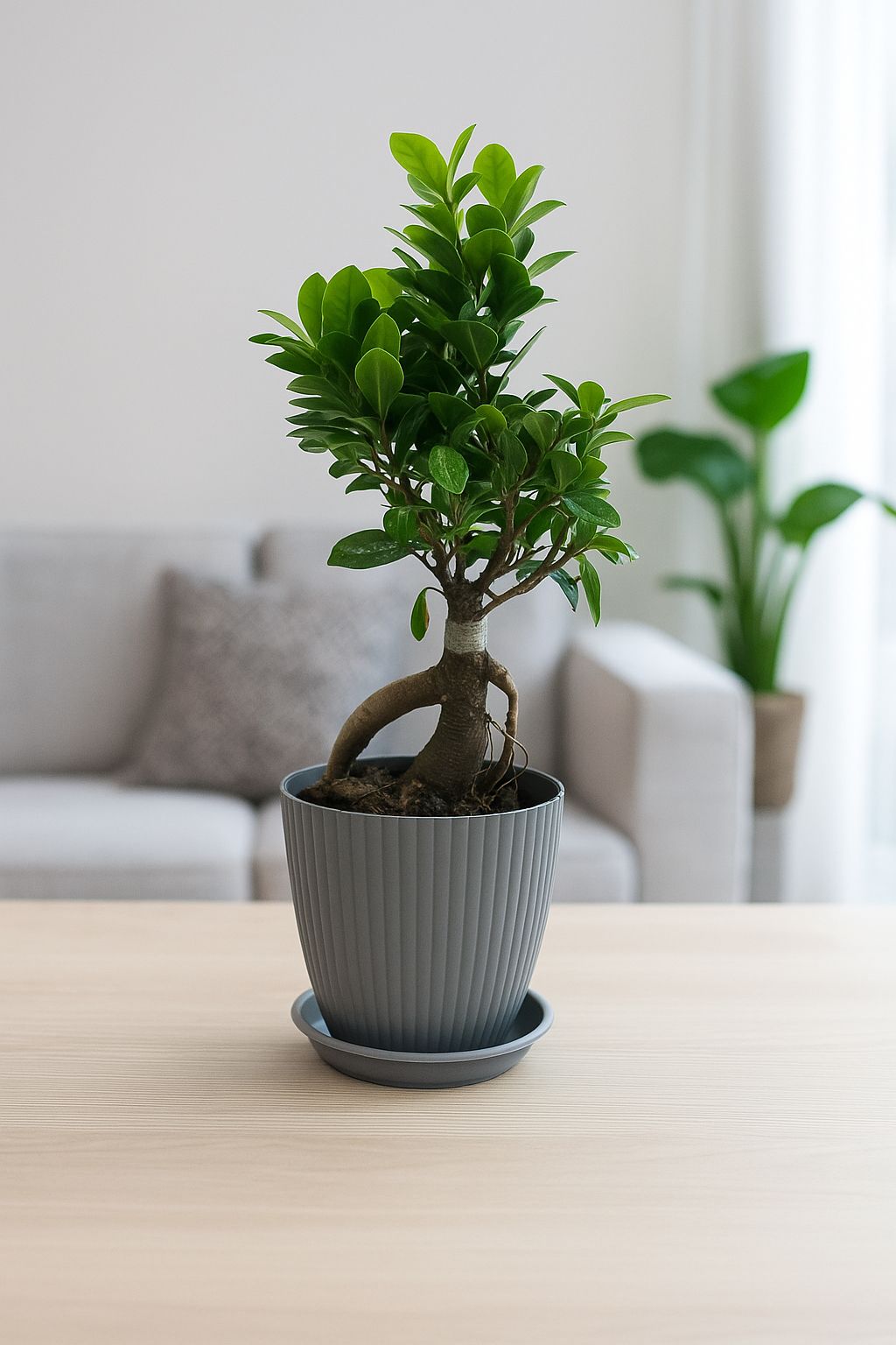 bonsai   ficus   (Rainbow   pot)